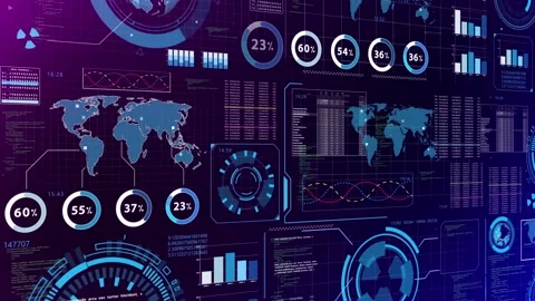 Data visualization Stock-Footage 303875917