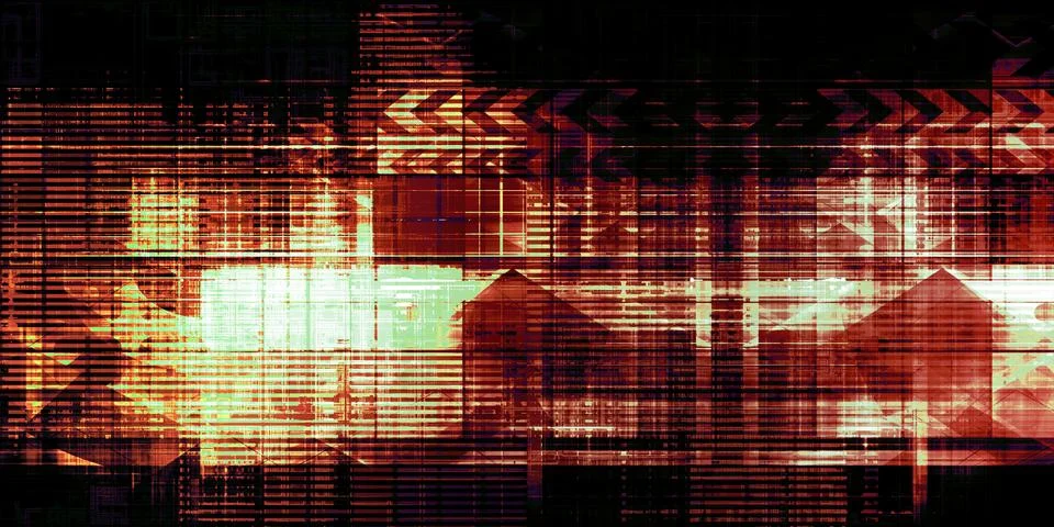 Data Visualization Framework Technology Network Abstract 스톡 일러스트