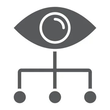 Data Visualization glyph icon, data and analytics 스톡 일러스트