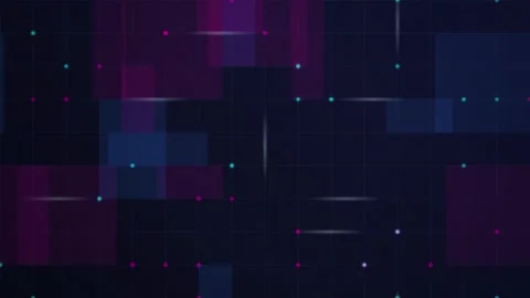 Data visualization grid blinking nodes seamless loop background Stock Footage 344926349