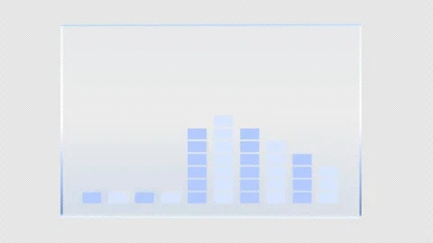 Data visualization with growing bar chart Stock Footage 339798148