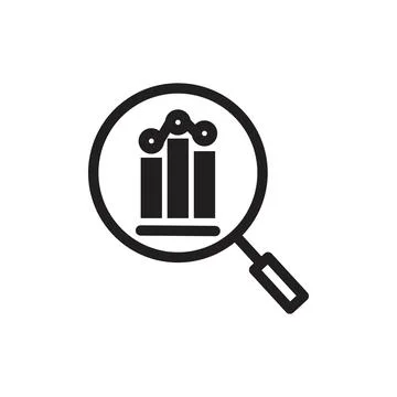 Data Visualization Icon for Analytics and Infographics 스톡 일러스트