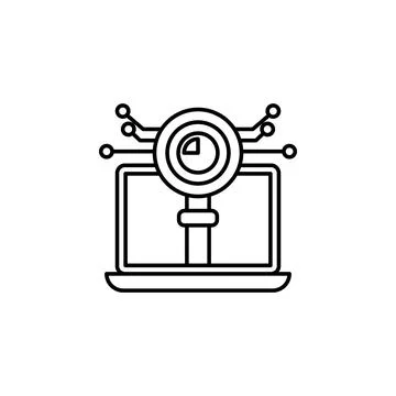 Data visualization icon. Element of artificial intelligence icon for mobile Stock Illustration