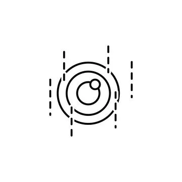 Data, visualization icon. Element of technological data icon for mobile concept Stock Illustration