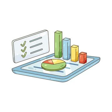 Data visualization Stock Illustration