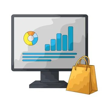 Data visualization illustration Stock Illustration