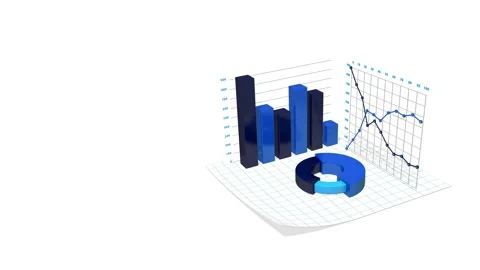 Data Visualization Infographic, Charts and Graphs Animation, Budget Infographic Stock Footage 190320443