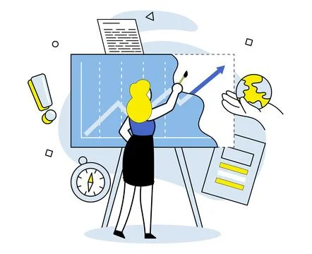 Data visualization. Information is valuable asset drives progress and informs 스톡 일러스트