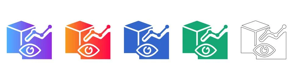 Data Visualization Insight Icons イラスト素材