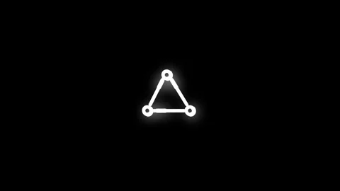 Data Visualization Line Icon Animation Loop Black Background Vídeo Stock 340190669