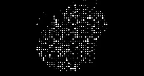 Data Visualization of Nauru Map with Falling Particles Stock Footage 320830146