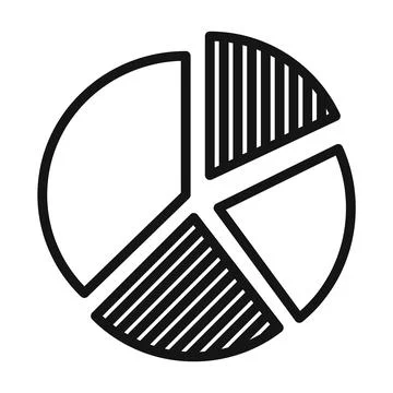 Data Visualization Pie Chart Icon Ideal for Statistics and Analysis 스톡 일러스트
