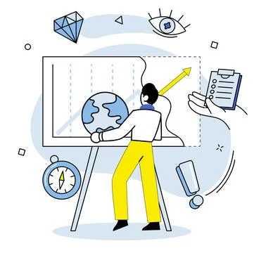 Data visualization. The presentation effectively communicates key insights using Stock Illustration