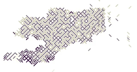 Data Visualization with Sliding Diagonals Creating Kyrgyzstan Map Stock Footage 326836401