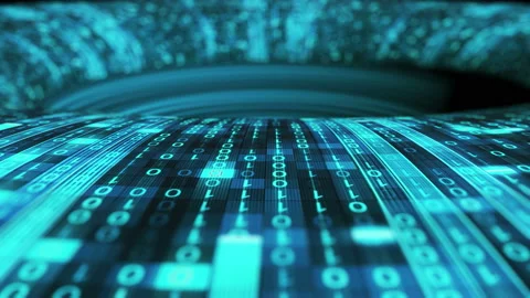 Data vortex.The amount of data.Data flow.Big data.	 Stock Footage 131555521