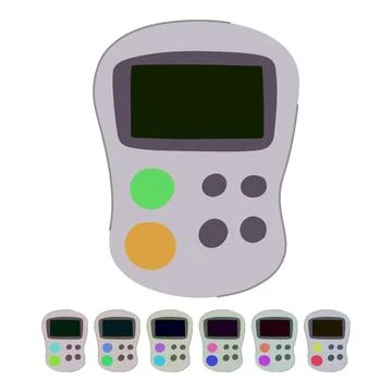 Data voting clicker vector cartoon graphic Stock Illustration