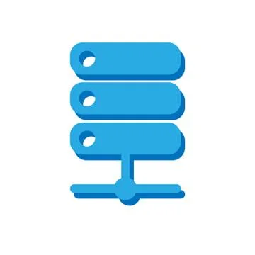 Data warehouse glyph icon, data and analytics, database sign, vector graphics Stock Illustration