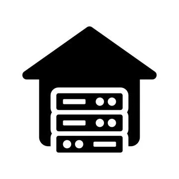 Data warehouse icon. Stock Illustration