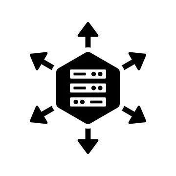 Data warehouse icon. Stock Illustration