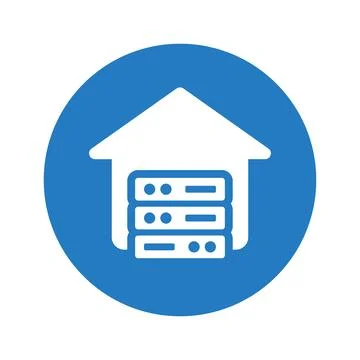 Data warehouse icon. Stock Illustration