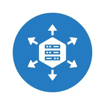 Data warehouse icon. Stock Illustration