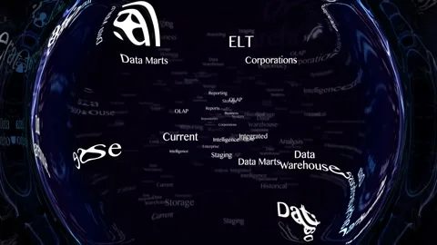 DATA WAREHOUSE Keywords Animation, Background, Loop Stockbeeldmateriaal 308981240