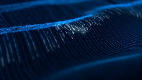 Data waves Video stock 116538996