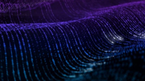 Data waves Video stock 116710376