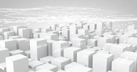 Data White Stock Illustration