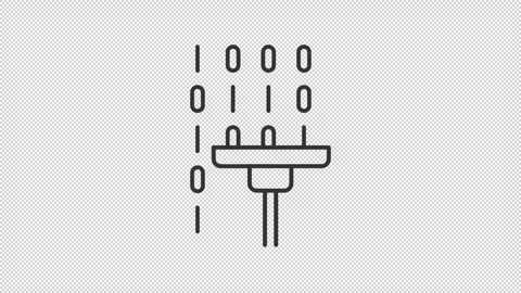 Data wiping line animation Stock Footage 289625689