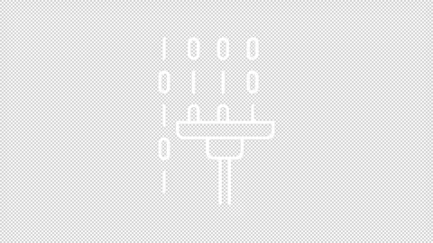 Data wiping white line animation Stock Footage 292755827