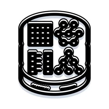 Database administration storing server data processing information イラスト素材