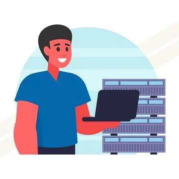 Database-administrator Stock Illustration