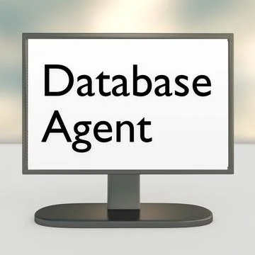 Database Agent concept Illustrazione stock