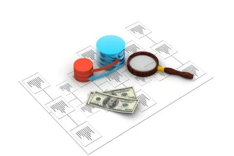 Database analyzing 스톡 일러스트