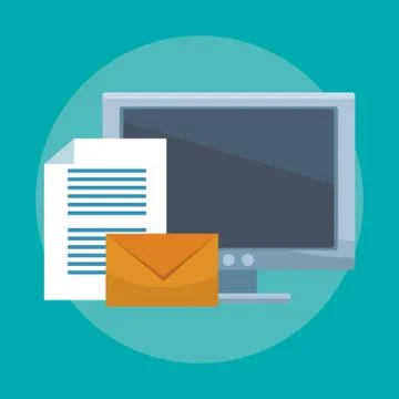 Database and cloud computing 스톡 일러스트