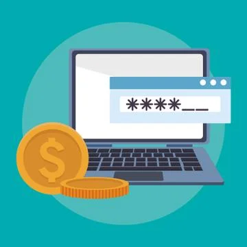 Database and cloud computing Stock Illustration