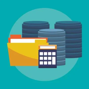 Database and cloud computing イラスト素材