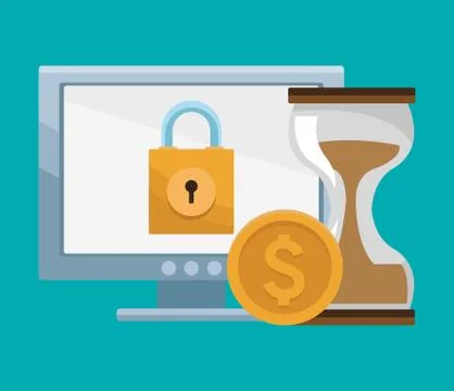 Database and cloud computing 库存插图