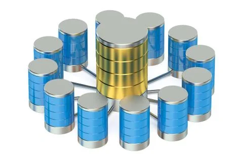 Database and data storage concept Stock Illustration