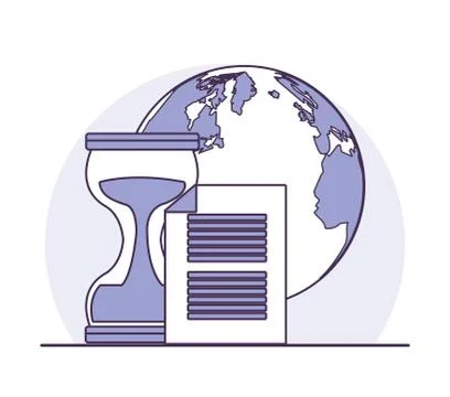 Database and technology Stock Illustration