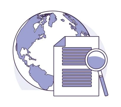 Database and technology Stock Illustration