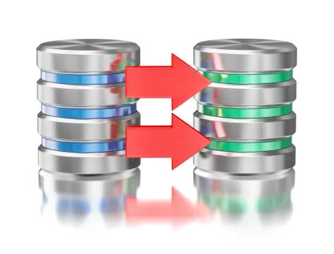 Database backup concept Illustrazione stock