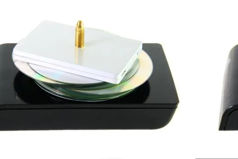 Database with bullets Stock Photos