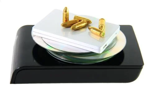 Database with bullets Stock Photos