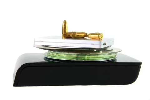 Database with bullets Stock Photos