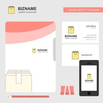Database  Business Logo, File Cover Visiting Card and Mobile App Design. Vect 스톡 일러스트