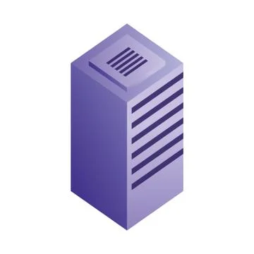 Database center server storage technology Stock Illustration