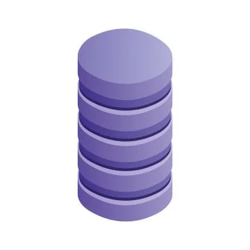 Database center server storage technology Stock Illustration