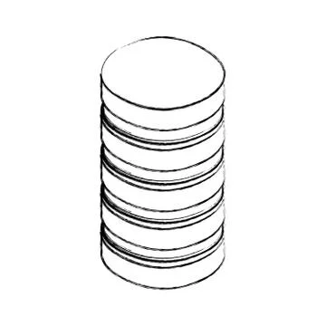 Database center server storage technology Stock Illustration